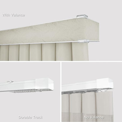 Motorized Sheer Vertical Blinds Work with Alex Google Home, Light Filtering Smart Vertical Blind Sliding Door Blinds Remote Control Blinds for Sliding Glass Door Customize(Jacquard Beige)