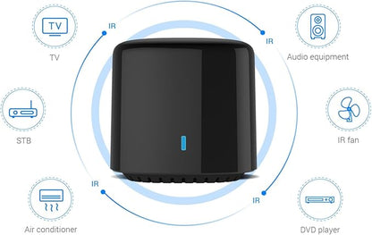 RM4C Mini Wi-Fi IR Blaster Universal Intelligent Remote Control Voice Control with Google Home and Alexa Smart Home HUB App Broadlink. (Only 2.4 GHz Wi-Fi).