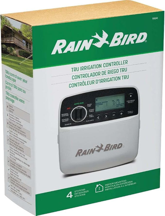 Rain Bird TRU4I Program-Based Indoor Irrigation Controller/Timer, WiFi Ready, 4-Zone/Station