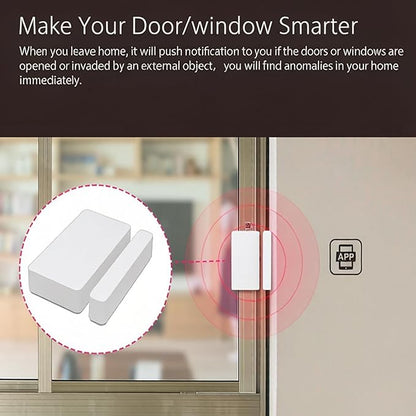 3 Packs Smart Door Window Sensor, Mini Door Sensor for Smart Home, Works with APP,Group Control Devices
