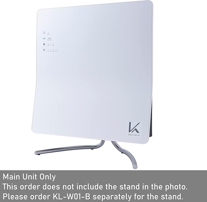Kaltech KL-W01U Wall Mounted Photocatalytic Air Purifier, Made in Japan, Washable Filter, Quiet, Remove Odor, Mold, Pet Allergen, Smoke, VOC, Pollen, up to 560sqft (Main Unit Only -Stand Not Included)