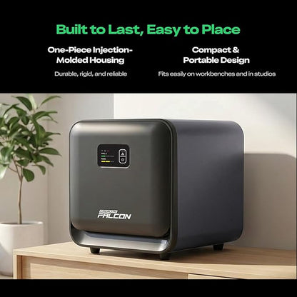Creality Falcon AP1 Mini Air Purifier for A1 series Laser Engraver, 174m³/h High Airflow, HEPA & Activated Carbon Filter, 99.9% Smoke & Odor Removal, Quiet 56dB, Compact Desktop Fume Extractor
