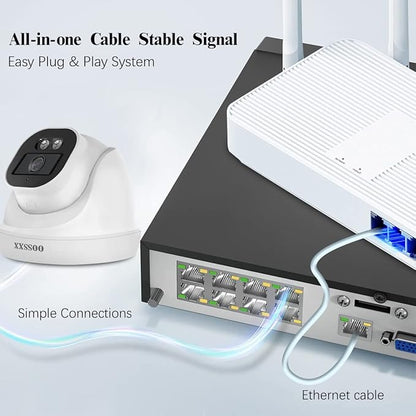 Wired Outdoor Home Security Camera System Dome POE Video Surveillance Cameras Systems