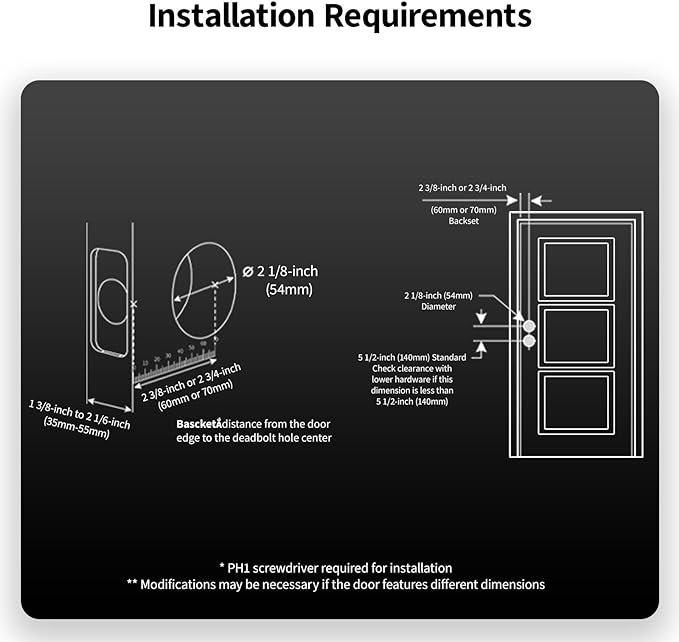 Aqara Smart Lock U50, Keyless Entry Door Lock with Apple Home Key, Bluetooth Deadbolt Lock, App Remote Control, Supports Apple HomeKit, Matter, Google Home, Alexa, IFTTT, Black