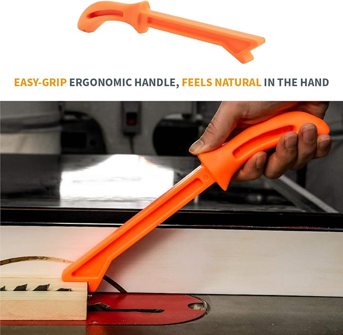 POWERTEC Push Block & Push Stick Fits Table Saw, Router Table, Band Saw & Jointer, Ergonomic Handles, Max Grip, Wood Pusher Reduces Kickback & Increases Safety for Wood working Accessories. 5PK(71009)