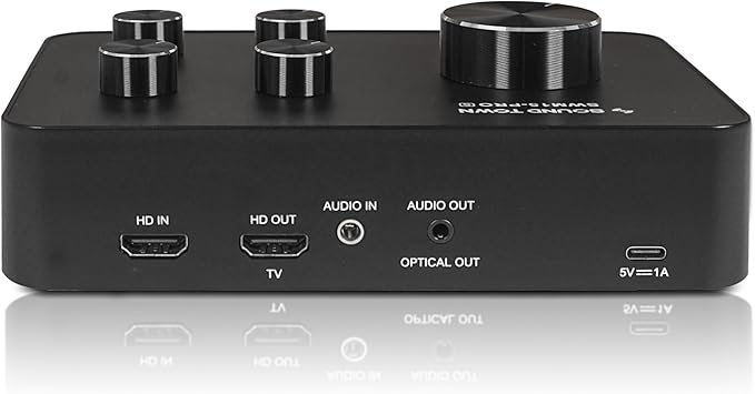 Sound Town 16 Channels Wireless Microphone Karaoke Mixer System, Supports HD ARC, Optical (Toslink), Smart TV, Media Box, PC, Bluetooth, Soundbar, Receiver, AUX (SWM15-PROS)