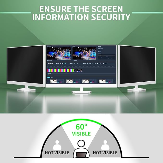 34 Inch Curved Computer Privacy Screen Filter for 21:9 Widescreen Computer Monitor Screen Protector Computer Screen Privacy Shield Anti Glare