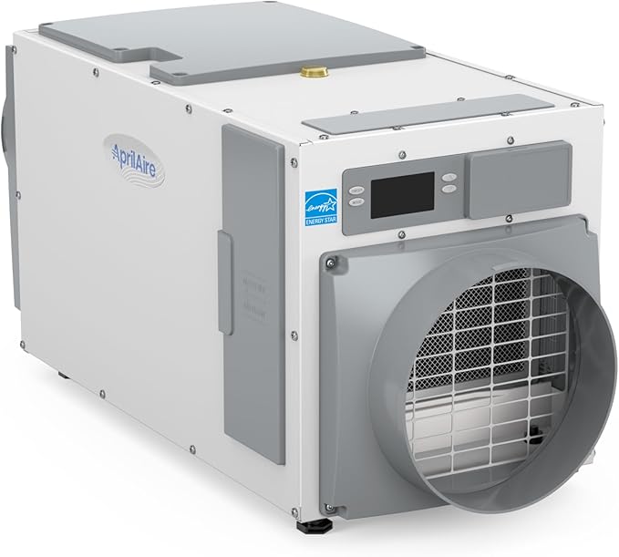 AprilAire E100 Pro 100-Pint Whole-House Dehumidifier, Energy Star Certified, Commercial-Grade Whole-Home Dehumidifier for Basement, Crawlspace, or Whole House up to 5,500 sq. ft.