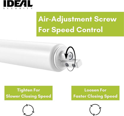 Ideal Security Screen Door Closer, 9", White