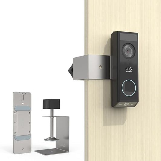 Anti-Theft Mount for eufy Security Video Doorbell E340, Doorbell Camera Holder for eufy doorbell e340, Doorbell Mounting Bracket Corner Mount Wedge Stand Kit Accessory for Eufy Video Doorbell E340