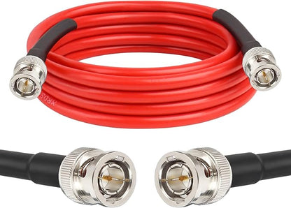 XRDS-RF 12G SDI Cable 10FT, 3G/6G/12G 75ohm RG6 BNC Cable Supports HD-SDI/3G/6G-SDI/4K for Video Security Camera Converter