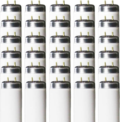 GoodBulb F40T12 40W 48 Inch T12 Fluorescent Light Bulb 5000K Daylight Medium Bi-Pin Base 2250 Lumens 90 CRI 24000 Life Hours Car Dealership Lighting 30 Pack