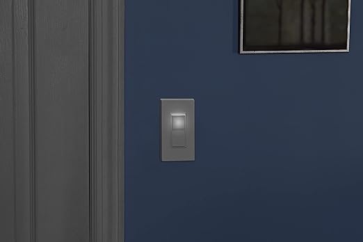 Leviton 15 Amp Decora LED Illuminated Light Wall Switch, Single-Pole, L5611-2T, Light Almond