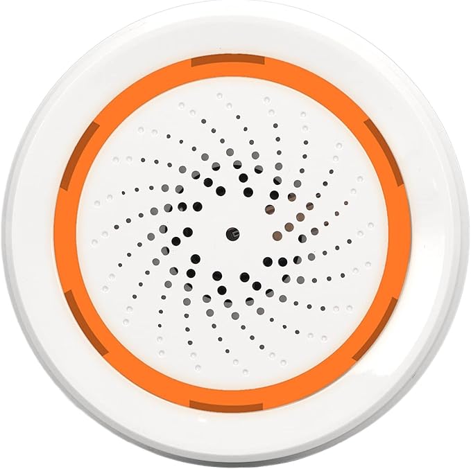 Smart Siren Alarm, Door Alarm System App Control, 90db Sounder Impact Sound Light Alarm for TUYA, for House Apartment ()