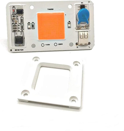 50W Driverless Solderless LED Chip Integrated Smart IC DIY (Full Spectrum-Pink 400-780NM)