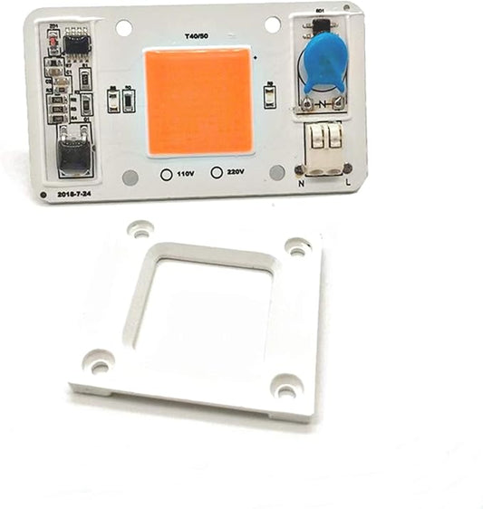 50W Driverless Solderless LED Chip Integrated Smart IC DIY (Full Spectrum-Pink 400-780NM)