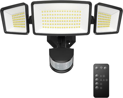 TECKNET Flood Motion Sensor Outdoor Lights, 4200LM 150LEDS Lights Outdoor with 4 Modes, IP66 Waterproof, Ideal for Garage, Patio, Yard