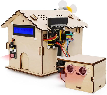 KEYESTUDIO Smart House Kit for Micro:bit V2(not Included), DIY Microbit Home Automation Educational STEM Kit for Beginners 15+