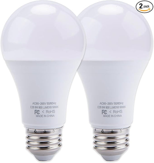 2-Pack Universal Garage Door Opener LED Light Bulb,5000K Daylight,Compatible with All Garage Door Opener Brands Such as Genie, Chamberlain, Craftsman and LiftMaster Operators