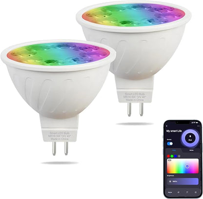 RGB MR16 and MR16 Smart Light Bulbs
