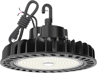 HYPERLITE UFO LED High Bay Light: 200W 29,000LM (145LM/W) 1-10V Dimmable, UL Listed 4000K High Bay LED Light for Shop Gym Stadium Exhibition Hall, Alternative to 850W MH/HPS, 5-Year Warranty