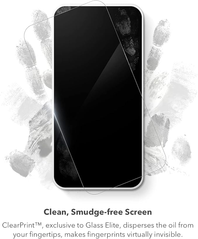ZAGG Glass Elite Anti-Glare Screen Protector for Apple iPhone 17e/ 16e/ 14/13/ 13 Pro - 5X Shatter Protection, Anti-Fingerprint Technology, InvisibleShield, Easy to Install