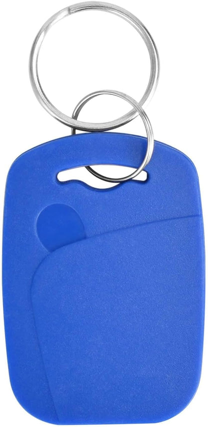 13.56MHZ RFID Key Fobs for Door Access RFID Tags IC Key Fob Programmable IC Card Keychain Pack of 100