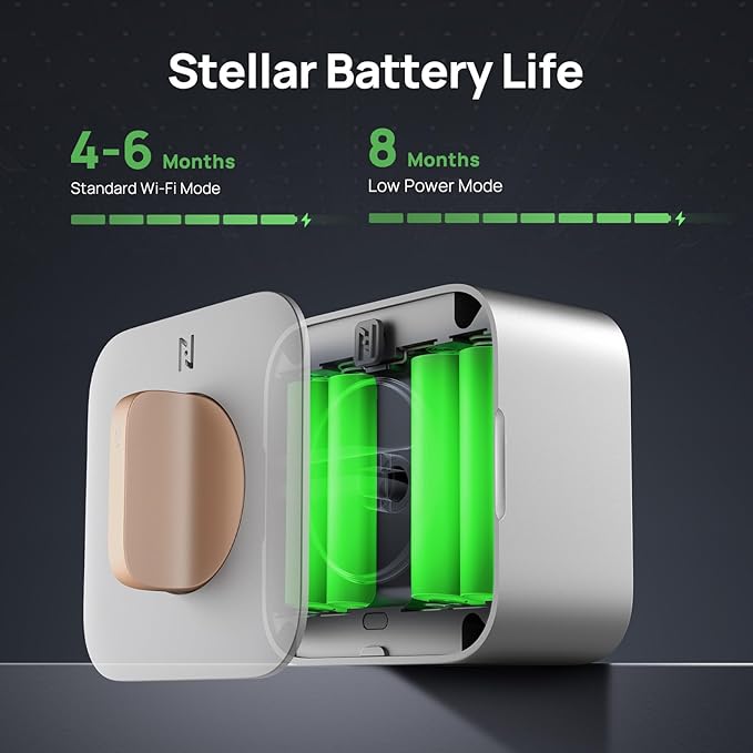 Anona Holo Wi-Fi Smart Lock, Keyless Entry Door Lock with App Remote Control, Auto-Lock & Anomaly Detection, Non-Destructive Installation, Supports Alexa, Apple Home, Matter