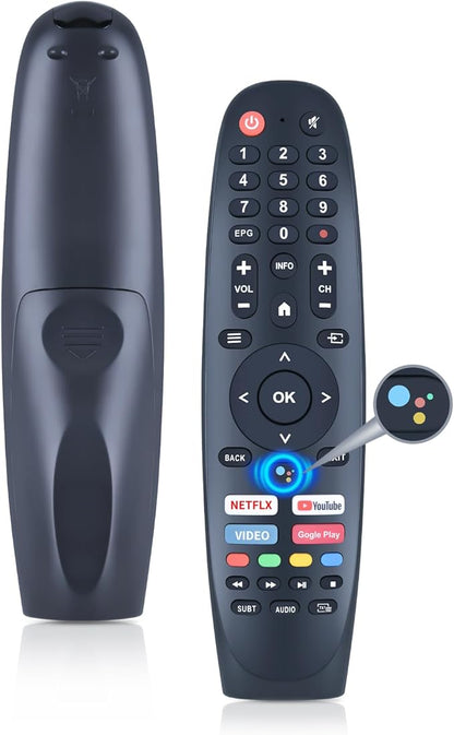 Voice Replacement Remote Control for Onvo Ov43f800 Ov55f900 ARRQW Kogan 32HA10V3 24HA20T3 Star-x 55UH680V Sansui ES50V1UA EKO K240HSGHD CAIXUN TD Systems TEAC Tesla blaupunkt JVC RM-C3408E Walton