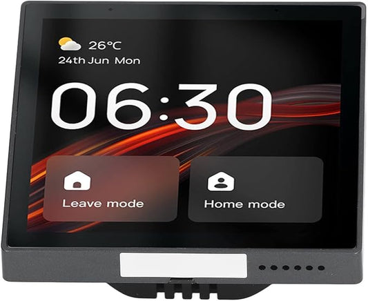Brilluxa Smart Control Panel, Compatible with Tuya 4 Inch Touch Screen Wall Switch Panel, Voice Control Scene Controller, Smart Home Display Console for Home Automation