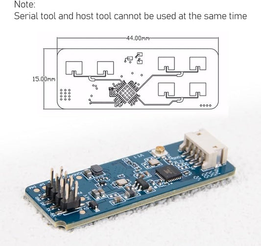 ZORZA 1Pcs High-Precision 24G Radar Sensor Module HLK-LD2450 Smart Human Presence & Motion Detection Module for Home Office and Hotel 5V Operation Up to 8M Sensing Distance