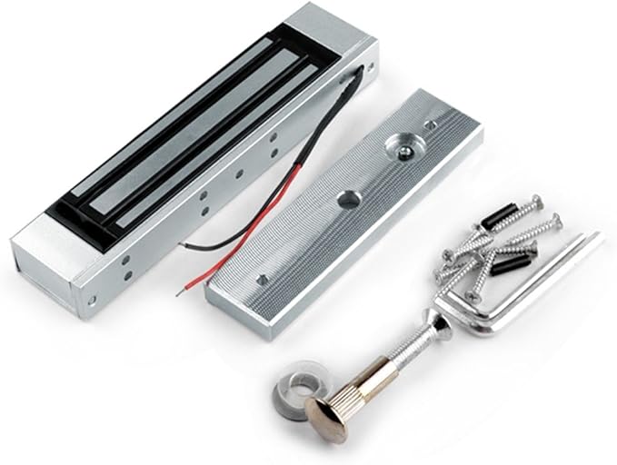 LIBO Electric Magnetic Lock 180KG/350lbs Access Control Electronic Metal Door Lock DC12V Fail Safe NC Type for Security System Single Door