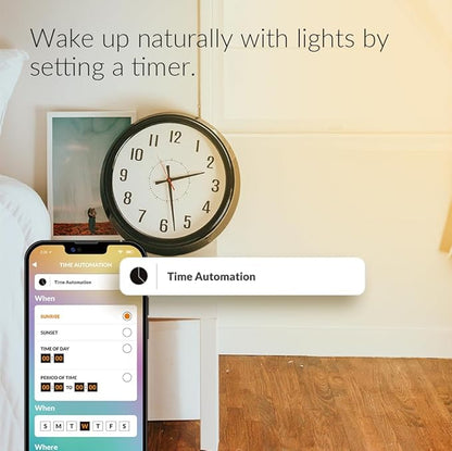 ERIA AduroSmart Colors and White Shades A19 60W Equivalent LED Smart Bulb Starter Kit, 2 x A19 Bulbs and 1 Hub, Compatible with Amazon Alexa, Google Assistant