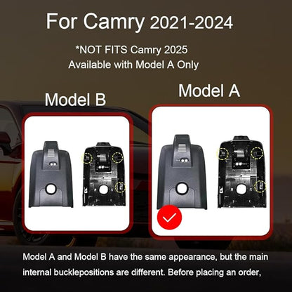 OEM Style Front 4K + Rear 1080p Dash Cam for Toyota Camry 2021 2022 2023 2024 LE L XLE TRD XSE SE Hybrid (Gen8/XV70), OEM Look, 2160P UHD Video， WiFi & APP, Loop Recording, Easy to Use,128G