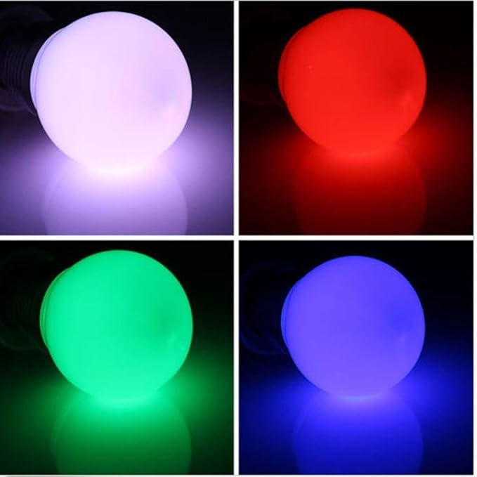 Superdream E27 3W RGB LED Light Bulb 16 Colors Changing Dimmable Multi Color LED Light with IR Remote Control for Home Decoration Bar Party KTV Mood Lighting (2 Pack)