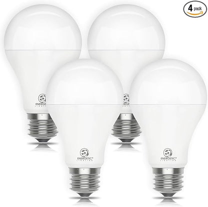 Energetic Dimmable A21 LED Bulb, 150 Watt Equivalent, Super Bright Light Bulb, Soft White 2700K, 2300LM, Brightest LED Bulbs, E26 Standard Base, Damp Rated, UL Listed, 4-Pack