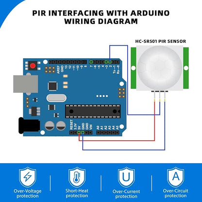 10PCS HC-SR501 PIR Module Pyroelectric Infrared Motion Sensor Module Detector