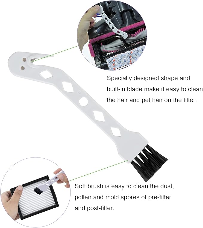 Replacement Accessories Compatible with Robot Sweeping Narwal T10,Microfiber X2 Filters X4 Side Brushes X4 Mop Cloth X1 Brush