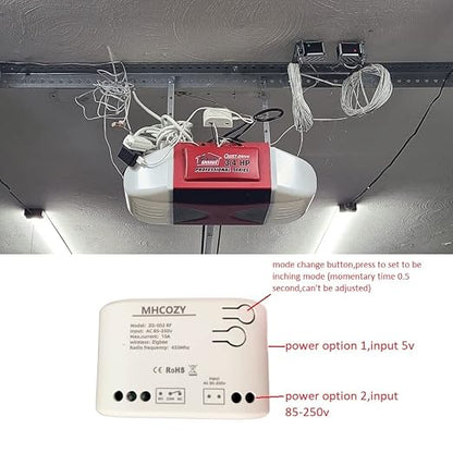 Smart Home Dry Contact Zigbee Relay Switch, Remote Control for Light Garage Door, Compatible With Alexa Google Home, Hub Needed (1CH 220V)