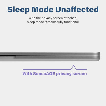 SenseAGE Magnetic Privacy Screen Filter for MacBook Air 13.6 inch (2022-2025, M2, M3, M4), Removable Laptop Privacy Screen Protector, Anti-Blue Light Glare, Compatible with MacBook Air 13.6"