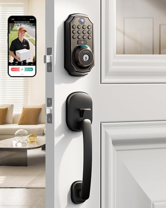 WiFi Smart Lock with Camera, 5-in-1 Keyless Deadbolt for Front Door