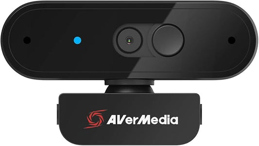 AVerMedia PW310P Webcam - Full 1080p 30fps HD Camera with Autofocus and Dual Stereo Microphones, Work from Home, Remote Learning - NDAA Compliant