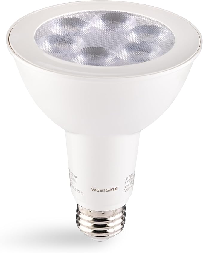 Westgate TC-PAR30-11W-RGBW-WIFI PAR30 RGBW Bulb -120VAC, 11W LED Flood Light, E26 Base, Compatible with Alexa and Goggle Home, Color Changing, Dimmable by App, Aluminum Housing (PAR30 11W)