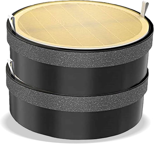 WBM Smart Genuine Air Purifier Replacement Filter, 3-in-1 True HEPA Air Purifier Filter, High-Efficiency Activated Carbon Replacement filter, Pack of 2