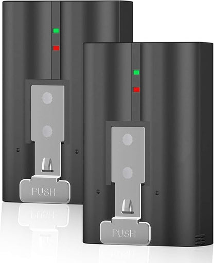 2-Pack 6040mAh Replacement Battery with Charger Station for Ring-Doorbell Camera 2/3/3 Plus/4, Spotlight and Stick Up Cam, Rechargeable Upgraded Lithium Li-ion Batteries 3.65V