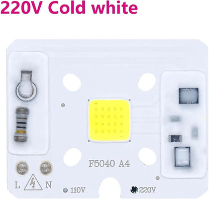 LED COB Chip Light 10W AC 110V AC220V No Need Driver Smart IC Bulb Lamp for DIY LED Floodlight Spotlight(220V Warmwhite)