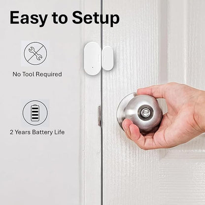 Zigbee Door Window Sensor, Mini Wireless Contact Sensor, Home Automation, Requires Hub, Compatible with Home Assistant, SmartThings, Aeotec, Homey, Hubitat or Echo Devices with Zigbee Hub