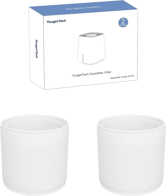 YougetTech Humidifier Wicks Standard 2-Pack - - Compatible with EH18/EH18S