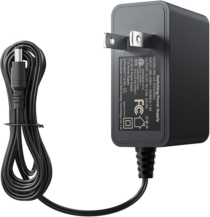 ZOSI DC 12V 2A US CCTV Power Supply Adapter for Home Security Camera Surveillance System