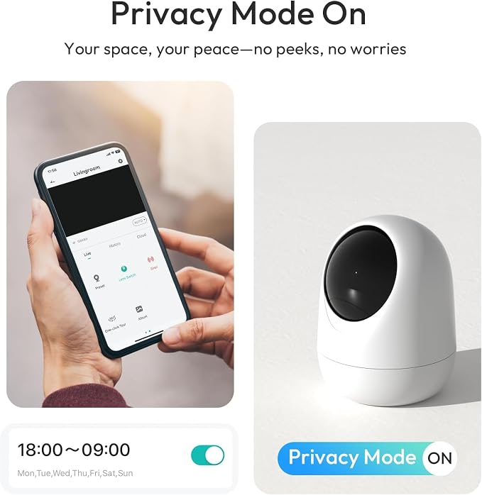 Rraycom 2Pack Indoor Security Camera 5G/2.4 GHz Wi-Fi, Baby & Pet Monitor